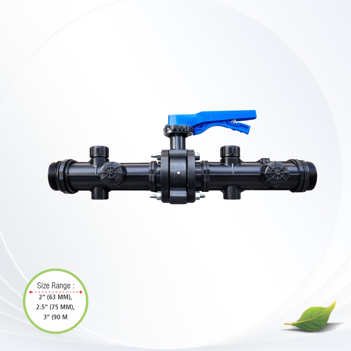 HEADER ASSEMBLY WITH BUTTER FLY VALVE Threaded