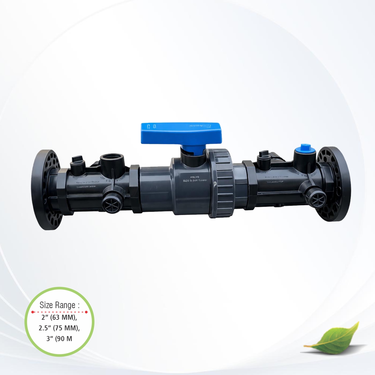 MINI HEADER ASSEMBLY WITH PVC SINGLE UNION BALL VALVE FLANGE TYPE