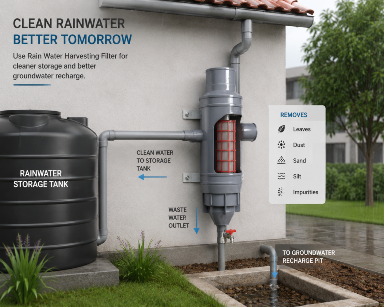 Rain Water Harvesting Filter for Clean Rooftop Water Collection