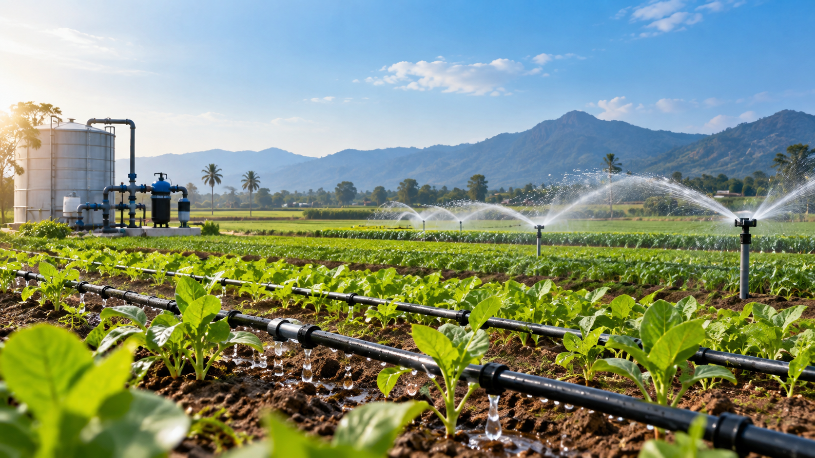 Best irrigation product company in India offering drip, sprinkler and water management solutions