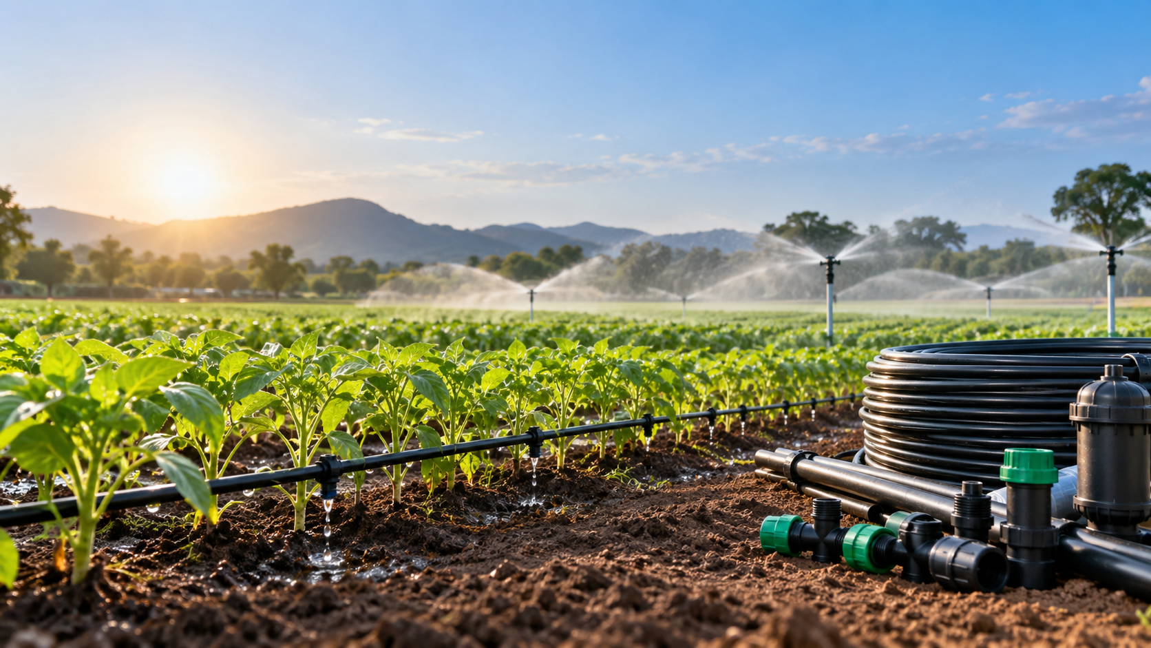 Best irrigation product manufacturer in India offering drip and sprinkler irrigation solutions