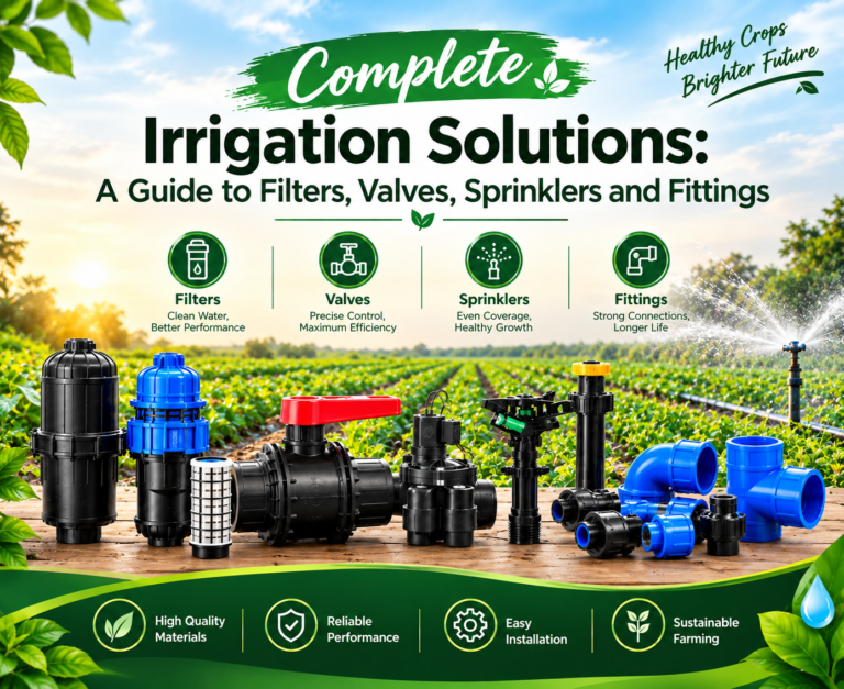 Complete Irrigation Solutions: A Guide to Filters, Valves, Sprinklers and Fittings